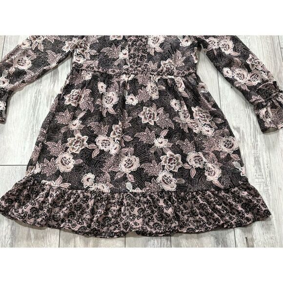 Knox Rose BoHo floral knee length dress size XS - Picture 3 of 11